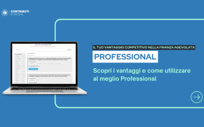 Nuove funzionalità dell’abbonamento Professional: il portale bandi che semplifica la finanza agevolata